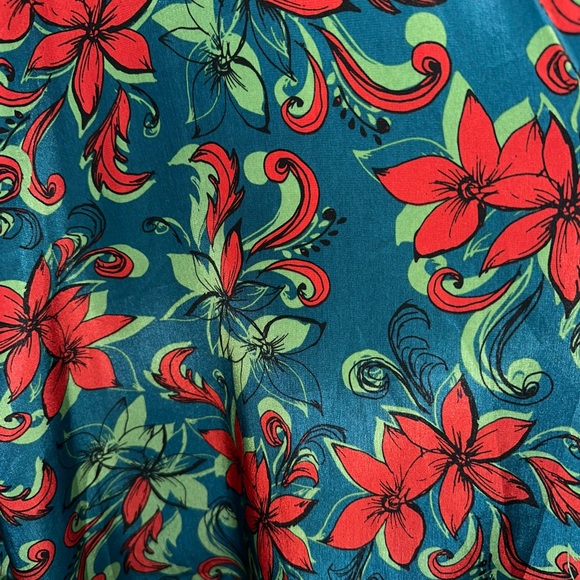 LuLaRoe Joy - Teal, Red, Green - NWOT - Picture 5 of 7